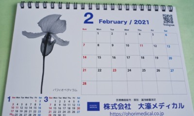 2021年度カレンダー(世界初レントゲンカレンダー)